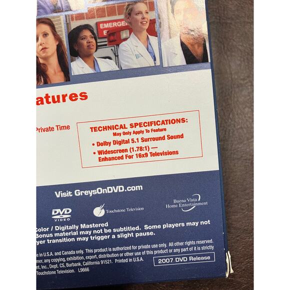 Grey's Anatomy: The Complete Third Season Extended Episodes DVD Set - Picture 8 of 11